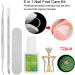 Toenail Tool 6 in 1 Ingrown Toe Nail Fixer Pedicure Toenail Recover Nail Foot Care Kit Ingrown Toenail Corrector for Men Women(24pcs) - Buy Online on GoSupps.com