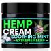 Healthergize Natural Hemp Cream-Extreme Relief with Premium Soothing Mint-Moisturizer Inflammation Knees Back Joint Muscle Workout Nerve Discomfort-Made in USA