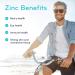 Sisu Zinc Citrate 90 Vegetable Caps - High-potency Zinc Supplement - Immune & Prostate Health Support - Vegan Non-GMO Soy Gluten & Dairy Free - 90 Servings - Buy Online on GoSupps.com