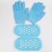Minkissy Moisture Gloves & Sock Set | Gel Heel Socks & Spa Gloves for Dry Cracked Skin - Sky Blue - Buy Online on GoSupps.com