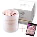 Aromatherapy candle in the glass with saying I crystal candle rose quartz i soy wax ritual candle i for yoga meditation and journaling I romantic fragrance candle sandalwood rose i 44 hours. Love treasure