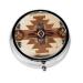 Metal Pill Box 2.0x2.0x0.7 in Mini Travel Medicine Pill Organizer Box for Purse Pocket Native American Patterns Picture
