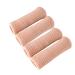 Toe Caps Adjustable Cut-Out Lined Gel Toe Protector Ribbed Pack of 4