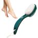 Toseky Foot Brush and Pumice Stone | 2 in 1 Multifunctional Foot Care Tools | Gentle Pumice Stone for Feet Comfortable Bathroom Accessories for Men and Women Green - Buy Online on GoSupps.com