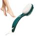 Pumice Stone Shower Brush 2 in 1 Multifunctional Foot Scrubber Foot Care Tools | Comfortable Anti-Slip Bathroom Accessories Gentle Callus Remover for Feet Pumice Stone for Feet Green