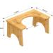 DORPU Bamboo Squatting Toilet Stool - Anti Slip Bathroom Stool for Adults - 350 lbs Load Capacity (9 inches) - Pack of 1 - Buy Online on GoSupps.com