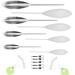 Njord Kalastus Sbirolino Set 8 & 12 partly - 4x falling 4x floating + 5x triple vertebrae and 20x cord stopper at the advantage set |Spirolino trout Sbirolino falling spirolino set swimmer 8 Sbirolinos (4x floating falling)