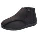 ZHENSI Men's Diabetic Slippers Wide Adjustable Swollen Feet Shoes Winter Warm Non-Slip Soft Bottom Outdoor 11 Brown