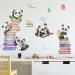 OOTSR Panda Bear and Book Wall Decals - Cute Animal Home Decor for Kids Bedroom & Nursery - Buy Online on GoSupps.com