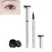 Lower Lash Stamp 2-in-1 Waterproof Sweatproof Eyeliner & Lower Eyelash Stamp Set Lower Lash Stamp Waterproof Lower Eyelash Stamps Quick Eye Makeup Tool (Black)