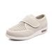 MisFun Diabetic Shoes for Women Wide Medical Shoes for Swollen Feet Breathable Diabetic Shoes Be Applicable for Swollen Feet Diabetic & Edema 9 Beige