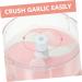 HOMSFOU Garlic Chopper Manual Food Chopper Onion Chopper Electric Vegetable Shredder Ginger Masher Mini Garlic Kitchen Food Mincer Spice Chopper Chili Joystick Meat Crusher Pink 10.5X10.5X6.5CM - Buy Online on GoSupps.com