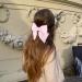 Large Satin Hair Bows 2PCS Set for Women and Girls - Black & Pink | Double Layer Bowknot Barrettes French Hair Accessories - Buy Online on GoSupps.com