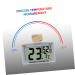 MipCase Mini Refrigerator Hygrometer - 3-Piece Glass Temperature & Humidity Measuring Device for Home & Aquarium - Multi-functional 5.5x5x1.5cm - Buy Online on GoSupps.com