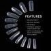 Modelones Poly Extension Gel Dual Nail Forms - 120pcs Clear Nail Extension Tips Set for Thickening Acrylic False Nails - 12 Sizes Trendy Nail Art Design for Salon and DIY Manicure - Buy Online on GoSupps.com