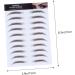 HAPINARY 8 Pcs Eyebrow Stickers Semi Permanent Eyebrows Eyebrow Shape Brown Water Transfer Paper with Soy Ink - Buy Online on GoSupps.com