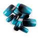 LIARTY 24 Pcs Gradient Blue Black Medium Square False Nails - 12 Sizes & Designs - Buy Online on GoSupps.com