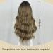 Lativ 26 Long Wavy Ombre Brown Mix Ash Blonde Synthetic Wig for Women - Heat Resistant Hair for Daily & Party Use - Buy Online on GoSupps.com