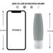 Silicone Travel Bottles 4-Pcs Set with TSA Approved EVA Bag - Leak Proof & Portable Toiletry Containers for Travel - 3oz/90ml - Buy Online on GoSupps.com