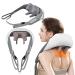 Danlikt neck massager neck massage device with warmth rechargeable 5D massage head massage device neck for neck back shoulder leg (white)