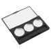 ERINGOGO Palette de Maquillage Vide 3 Compartiments Petite Taille Double Fonction Emplacement Pinceau pour Fards Paupi res et Blush Portable Voyage