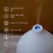 200ML Ceramic Aromatherapy Diffuser - Essential Oil Diffuser with 7 Color Lights & Auto Shut Off for Home & Office | Wood Grain Base - Buy Online on GoSupps.com