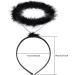 2 Pack Black Angel Halo Headbands - Feather Halo Headband for Halloween & Christmas Costume - Party Accessory - Buy Online on GoSupps.com