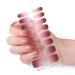 Semi Cured Gel Nails - Gradient Stickers Nail Wraps Soft Self-Adhesive - Gel Nail Stickers Semi Cured Gel Nail Wraps - Gel Nail Stickers UV Light (Pink Gradient)