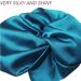 Silk Hair Bonnet Sleep Cap for Women - Peacock Blue | Double Layer Satin Night Cap with Strong Elastic Band for Sleeping, Makeup, and Sport - Buy Online on GoSupps.com