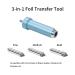 Foil Transfer Tool Kit for Cricut Machines - Artarron 3-in-1 with Housing Replacement - Fine, Medium, Bold Blades - Light Blue - Buy Online on GoSupps.com