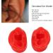 Silicone Ear Model - Human Ear Display for Jewelry & Hearing Aid Practice (Red) - Buy Online on GoSupps.com