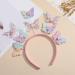 JSGHGDF Glittering Powder Headband Aesthetic Butterfly Hairhoop Festival Headdress Girls Party Headwear Valentines Hairpiece - Buy Online on GoSupps.com