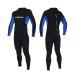 Aunua Youth 3/2mm Neoprene Wetsuits for Kids Full Wetsuit Swimming Suit Keep Warm Full Wetsuit BlackBlue 14