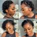 Carleaty Short Curly Pixie Cut Wig | 13x1 Lace Front Human Hair Wig for Black Women | Pre-Plucked | 6 Inch | 1B Color - Buy Online on GoSupps.com
