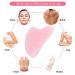 Medimama Rose Quartz Gua Sha Massage Tool for Facial Beauty - Wrinkles, Skin Tightening, Eye Puffiness Treatment, Anti-Aging & Body Relaxation - Pink - Buy Online on GoSupps.com