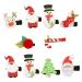 ABOOFAN 8 Sets Christmas Suit Hairpin Christmas Hair Grips Hairpin for Xmas Santa Hair Clips Elk Santa Hair Barrettes Xmas Hair Women s Suits Christmas Hair Clip Cloth Bobby Child Antlers