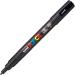 Posca Acrylic Paint Marker - Fine Tip - Black | Buy Online Now! - Buy Online on GoSupps.com