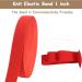 JESEP 1 inch Red Knit Elastic Band - 10 Yards Double-Side Twill Woven Spool for Sewing, Wigs, Skirts - Heavy Stretch Elastic for Waistband - Craft DIY Projects - Buy Online on GoSupps.com