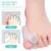 Toe Separator & Valgus Spreader - 2 Pairs Silicone Spreaders for Pedicure Overlapping Toes - Universal Fit for Men & Women Available in 3 Colors - Buy Online on GoSupps.com