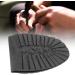 Anti-Slip Rubber Half Sole and Heels for Shoe Repair and Replacement - Durable and Soft - Ideal for Sports and Leather Shoes in Black - Buy Online on GoSupps.com