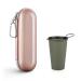 Travel case toothbrush electric for brown oral-b pro for Philips Sonicare Portable hard shells travel etui and camping dishes Cuping cups cup wearable foldable and leak-proof ros gold & cup