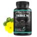 Tribul95 Tribulus Terrestris High-Dose Capsules - 6000mg per Daily Dose - 95% Saponins - Natural Plant Extract - Promotes New Energy - Testo - 1500mg in One Capsule