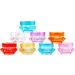 Desikixudy Cosmetic Sample Container Plastic Clear Cosmetic Pot Jars with Screw Cap Lid for Eye Shadow Nails Powder Jewelry - Buy Online on GoSupps.com