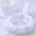 LALAFINA Face Washing Headband with Ears Easter Bunny Makeup Headband Rabbit Ears Hairband Bunny Ear Cosmetic Headband for Washing Face Shower Makeup Beige Spa Headband Bowknot - Buy Online on GoSupps.com