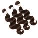 Dark Brown Brazilian Body Wave Human Hair Bundles - 16 18 20 Inch #2 Color - 100% Virgin Hair Extensions - Buy Online on GoSupps.com