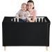 YAVIL Crib Blackout Cover, 95% Blackout Cover for Crib, Breathable Baby Travel Crib Blackout Tent Stretchy Netting Canopy for Indoor Outdoor Playard to Sleep or Play
