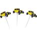 Yellow Classic Car Cupcake Party Decorations for Men Boys Car Themed Party Supplies - Buy Online on GoSupps.com