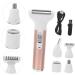 Minkissy 5 Sets Women's Electric Shaver - 5-in-1 Painless Hair Trimmer & Epilator for Underarms Face & More | Durable Aluminum & Stainless Steel Blades - Buy Online on GoSupps.com