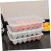 1pc Box 24 Egg Trays Stuffed Eggs Clear Stand Egg Filler Flat Compartment Egg Tray Eggs Basket - Buy Online on GoSupps.com