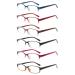 NORPERWIS 6 Pack Ladies Reading Glasses for Women Blue Light Blocking Spring Hinge Fashion Eyeglasses Readers for Women (Mix Color 2.00) Mix Color 2.0 x